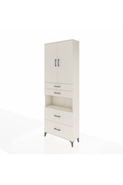 Arges Dolap 4 Raflı 4 Çekmeceli 2 Kapaklı 88x30x243 - S33M139V1A