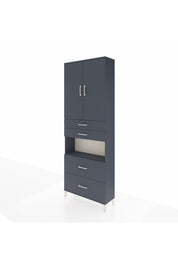 Arges Dolap 4 Raflı 4 Çekmeceli 2 Kapaklı 88x30x243 - S33M139V5A