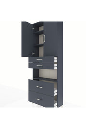 Arges Dolap 4 Raflı 4 Çekmeceli 2 Kapaklı 88x30x243 - S33M139V5A