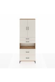 Arges Dolap 4 Raflı 4 Çekmeceli 2 Kapaklı 88x30x243 - S33M139V7A