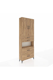 Arges Dolap 4 Raflı 4 Çekmeceli 2 Kapaklı 88x30x243 - S33M139V9A
