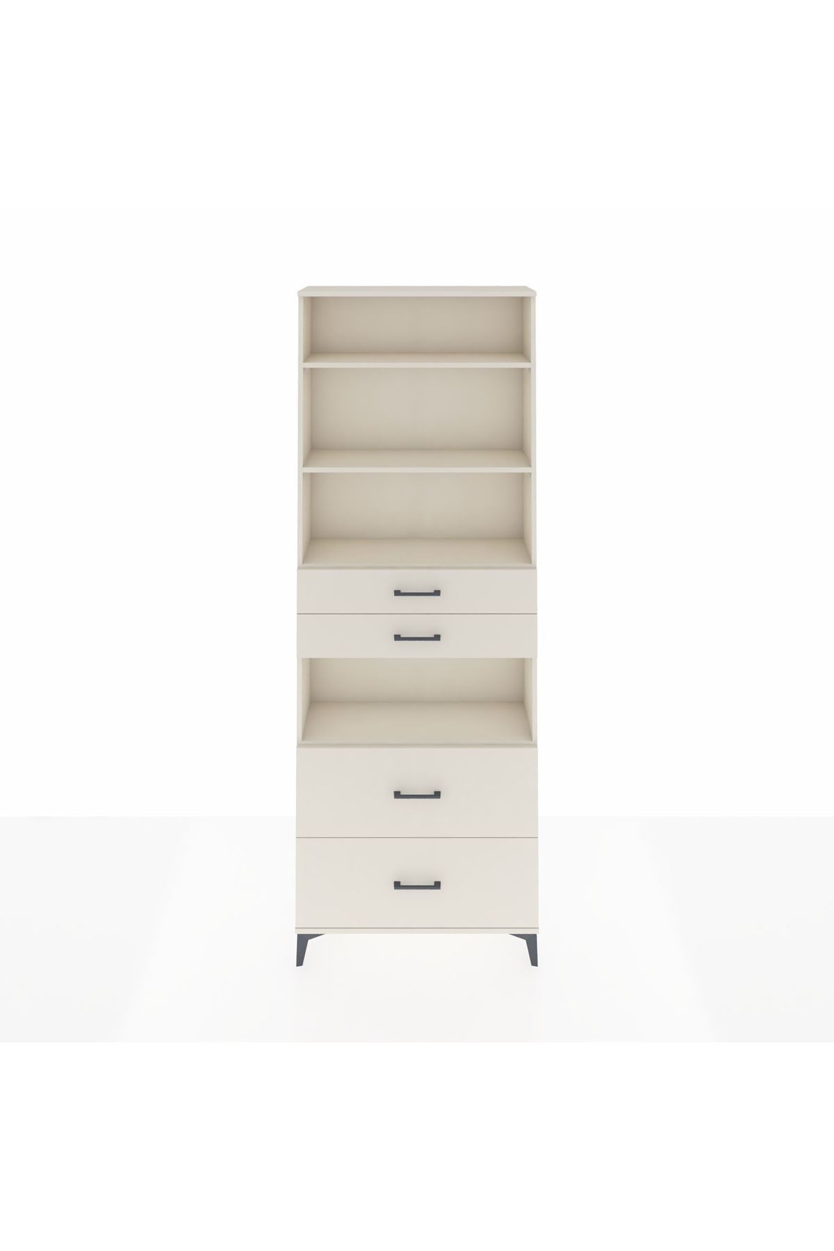 Arges Dolap 4 Raflı 4 Çekmeceli 88x30x243 - S33M140V1A