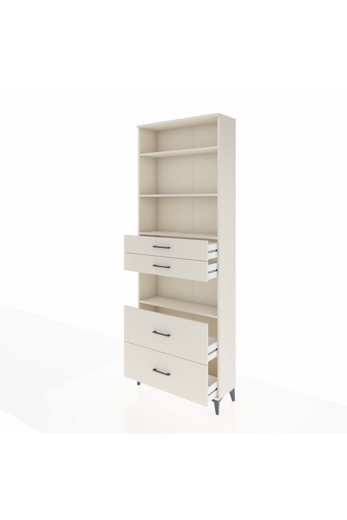 Arges Dolap 4 Raflı 4 Çekmeceli 88x30x243 - S33M140V1A