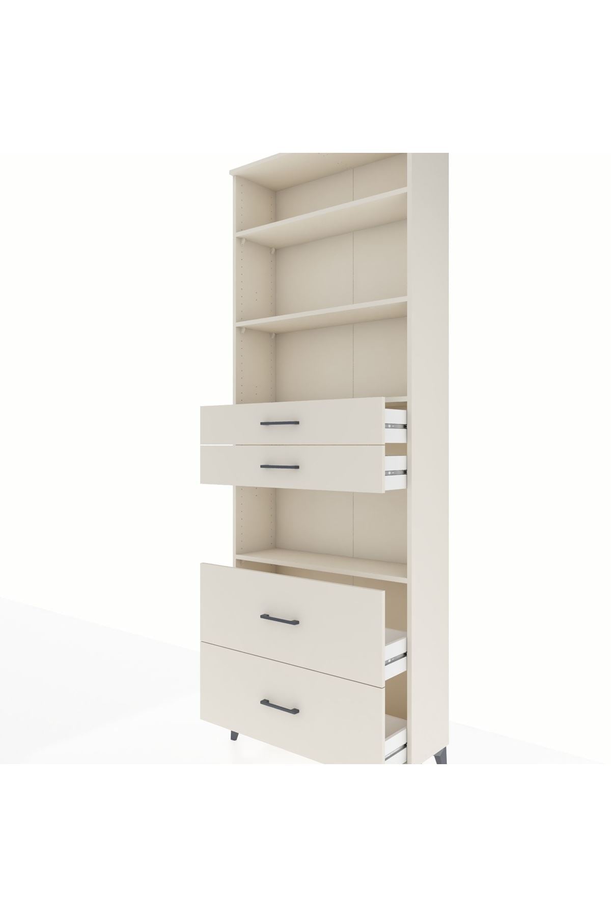 Arges Dolap 4 Raflı 4 Çekmeceli 88x30x243 - S33M140V1A