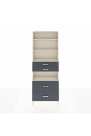 Arges Dolap 4 Raflı 4 Çekmeceli 88x30x243 - S33M140V2A