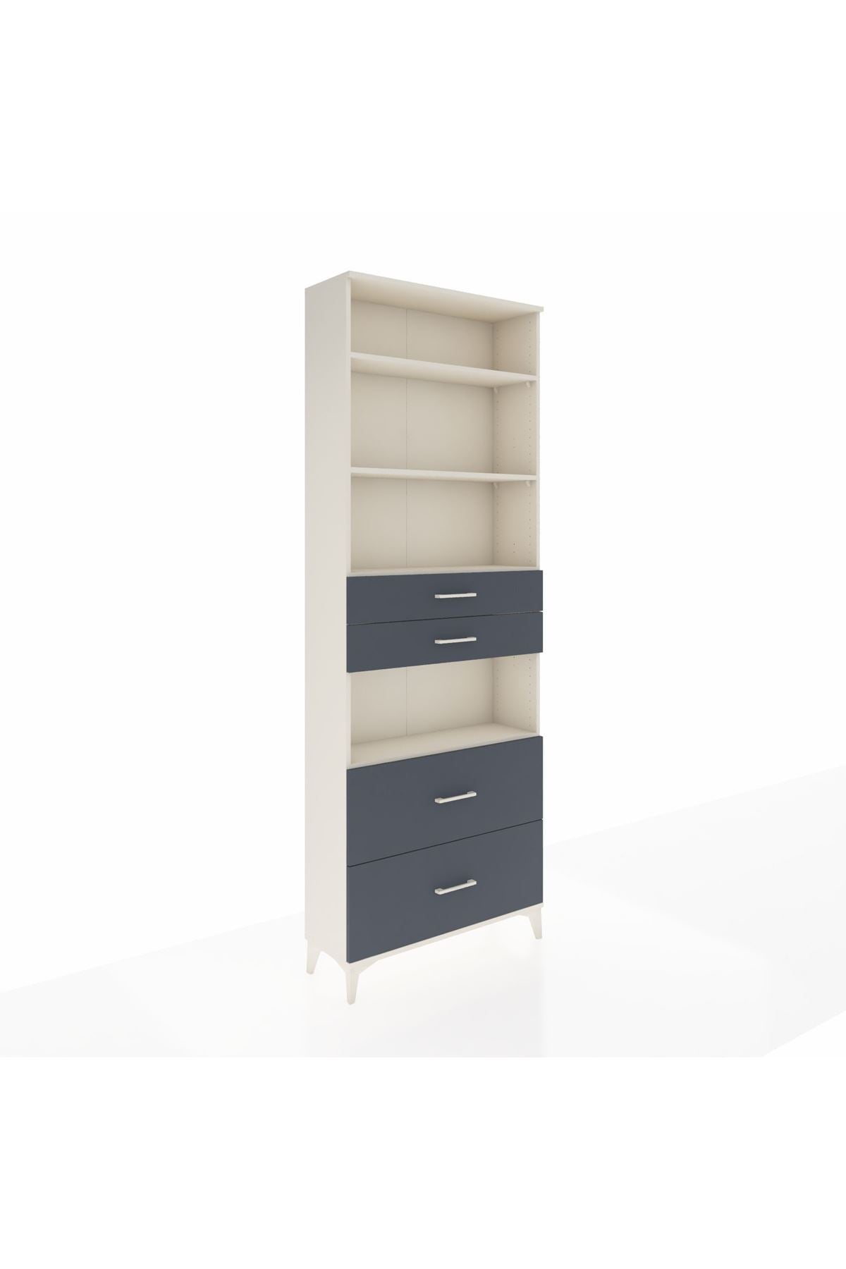 Arges Dolap 4 Raflı 4 Çekmeceli 88x30x243 - S33M140V2A