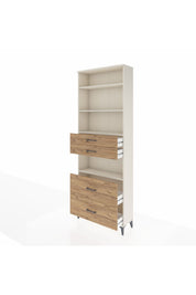 Arges Dolap 4 Raflı 4 Çekmeceli 88x30x243 - S33M140V3A