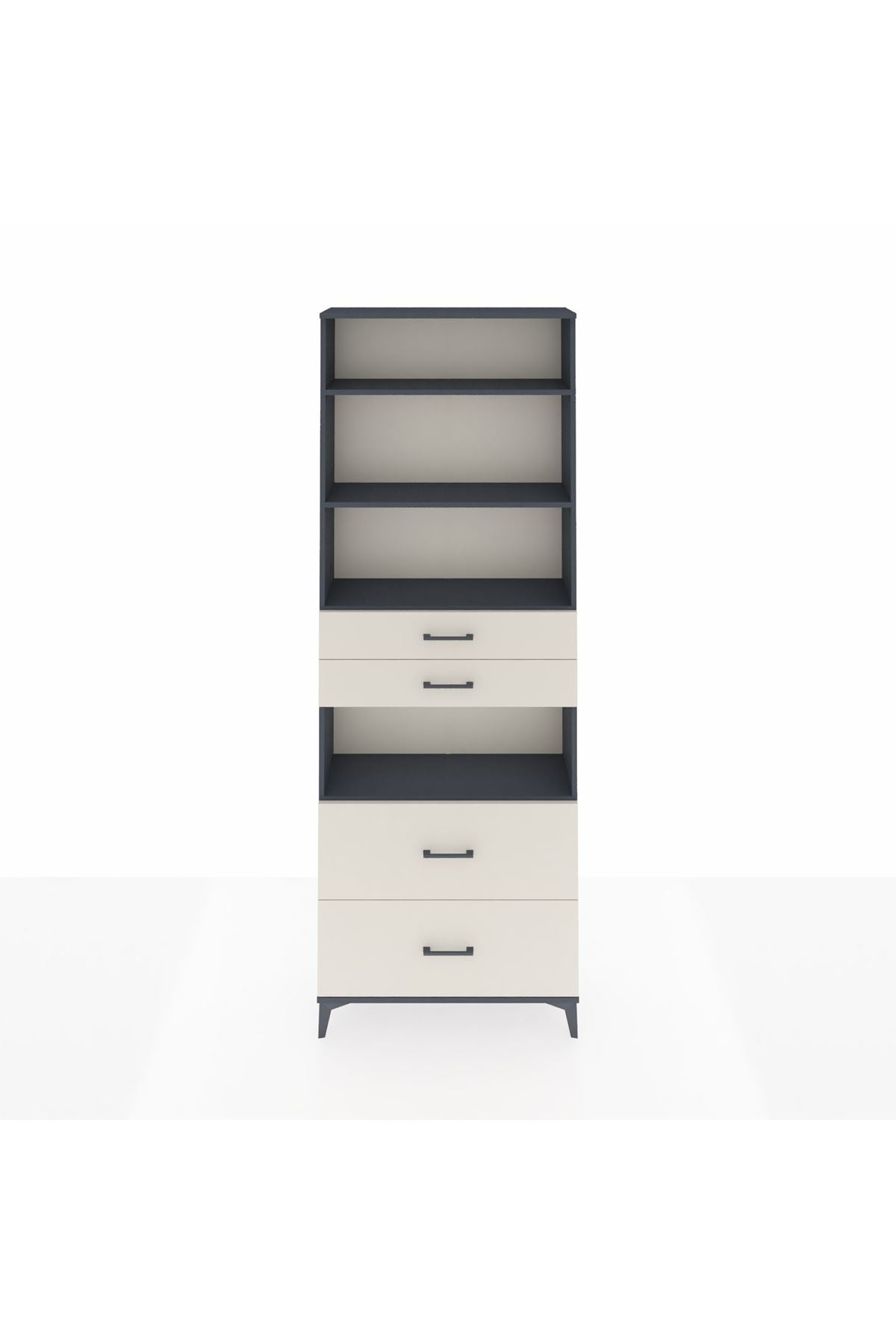 Arges Dolap 4 Raflı 4 Çekmeceli 88x30x243 - S33M140V4A
