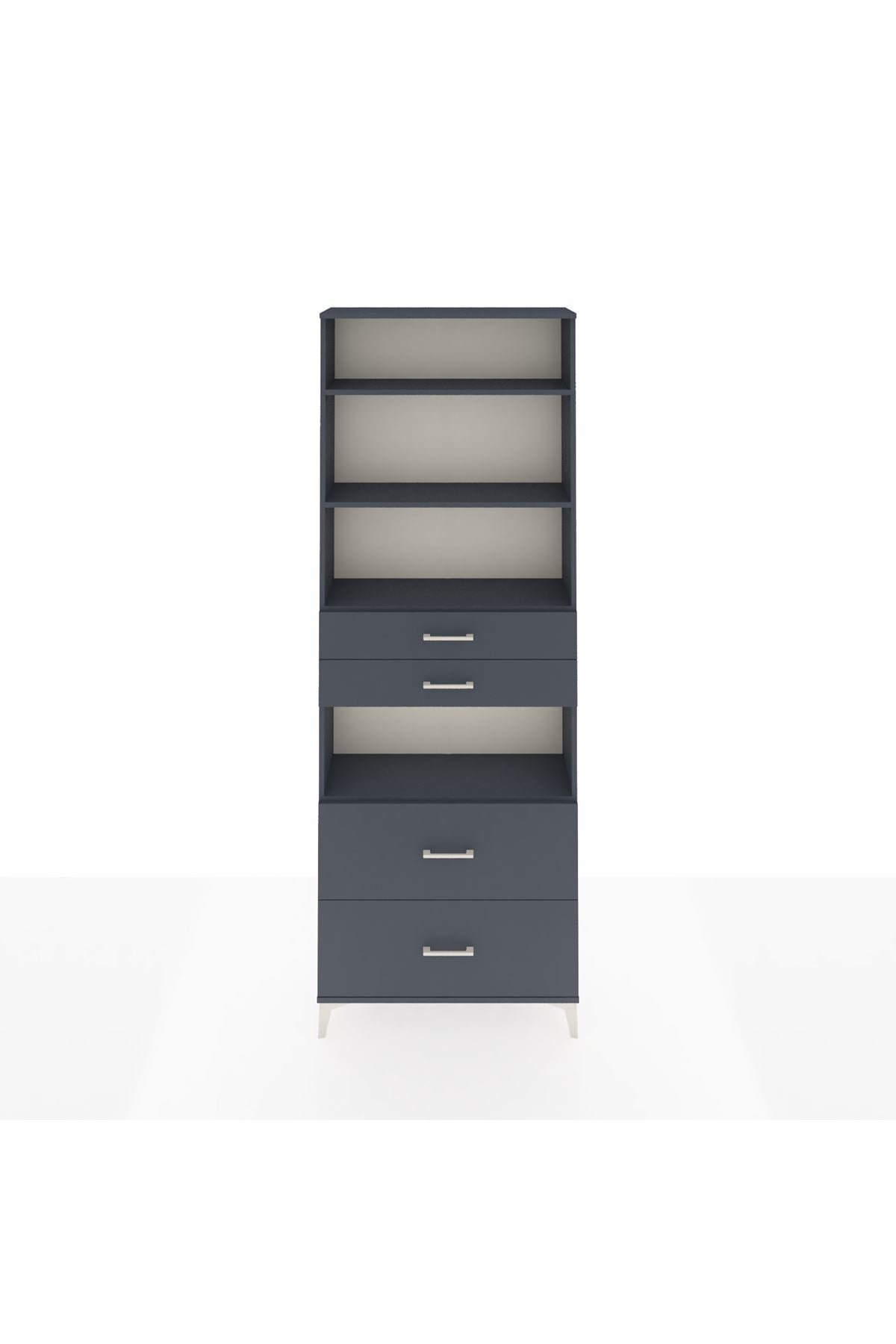 Arges Dolap 4 Raflı 4 Çekmeceli 88x30x243 - S33M140V5A