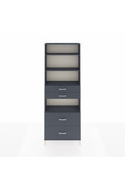 Arges Dolap 4 Raflı 4 Çekmeceli 88x30x243 - S33M140V5A