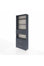 Arges Dolap 4 Raflı 4 Çekmeceli 88x30x243 - S33M140V5A