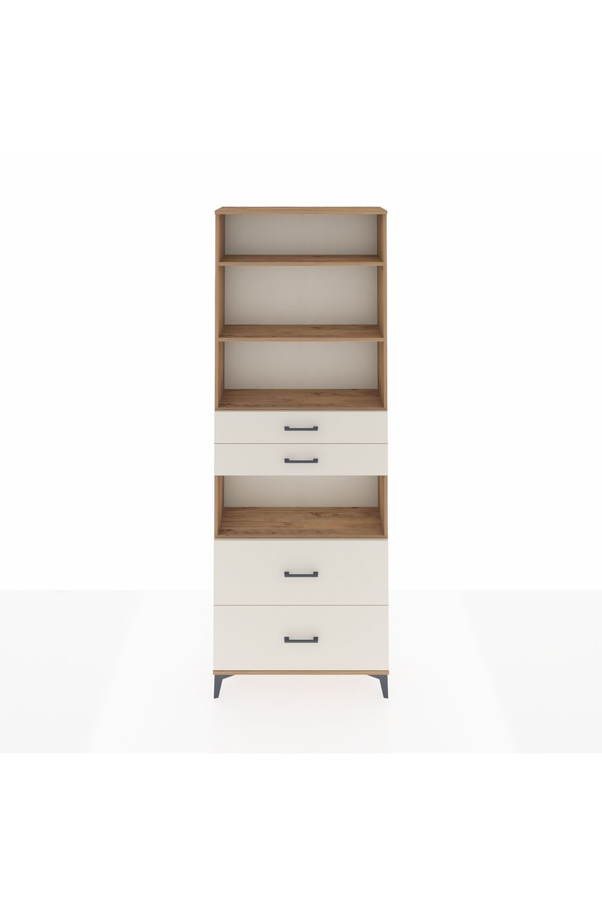 Arges Dolap 4 Raflı 4 Çekmeceli 88x30x243 - S33M140V7A