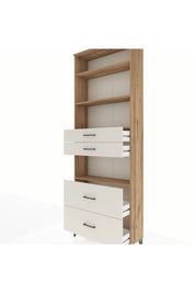 Arges Dolap 4 Raflı 4 Çekmeceli 88x30x243 - S33M140V7A