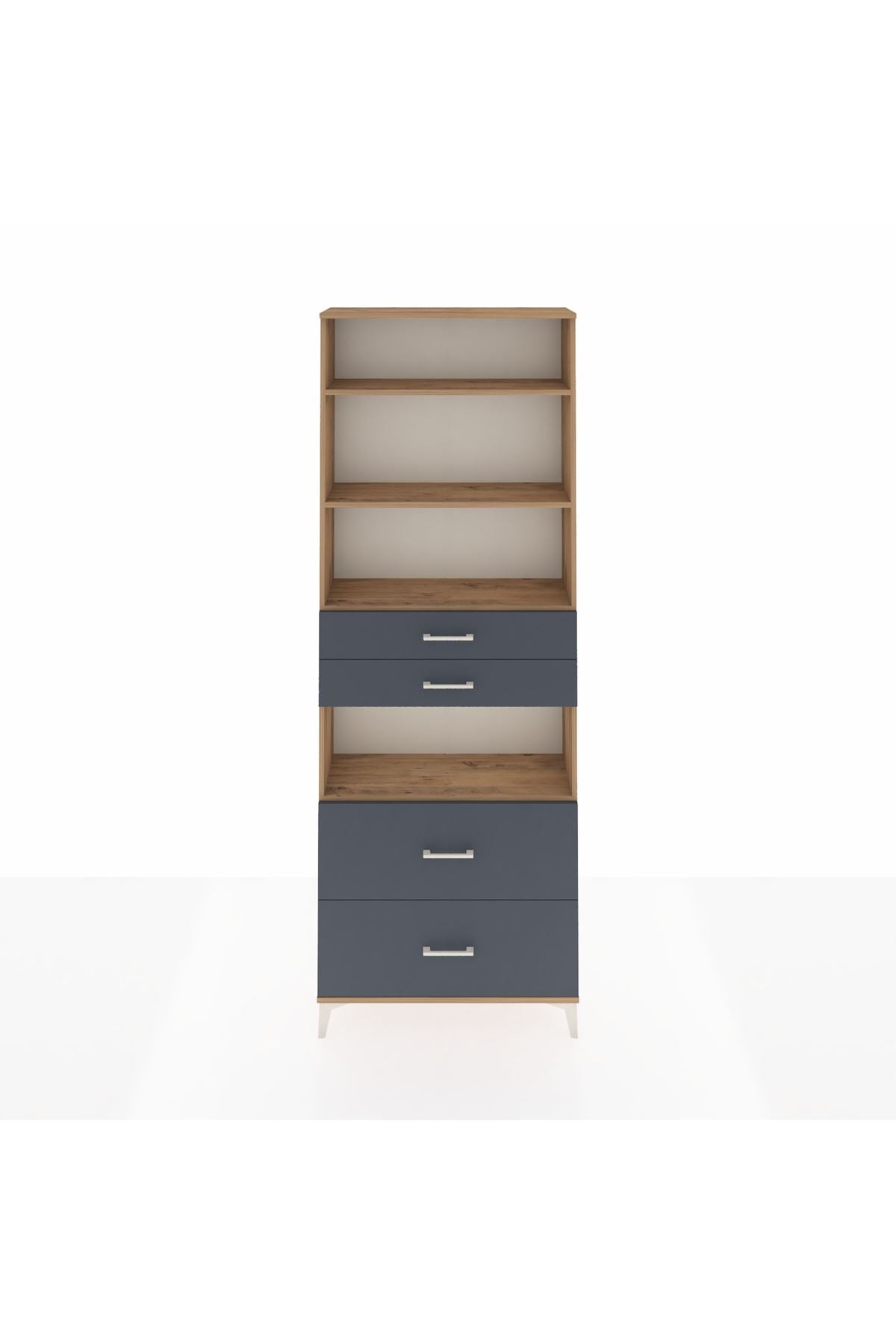 Arges Dolap 4 Raflı 4 Çekmeceli 88x30x243 - S33M140V8A