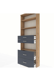 Arges Dolap 4 Raflı 4 Çekmeceli 88x30x243 - S33M140V8A