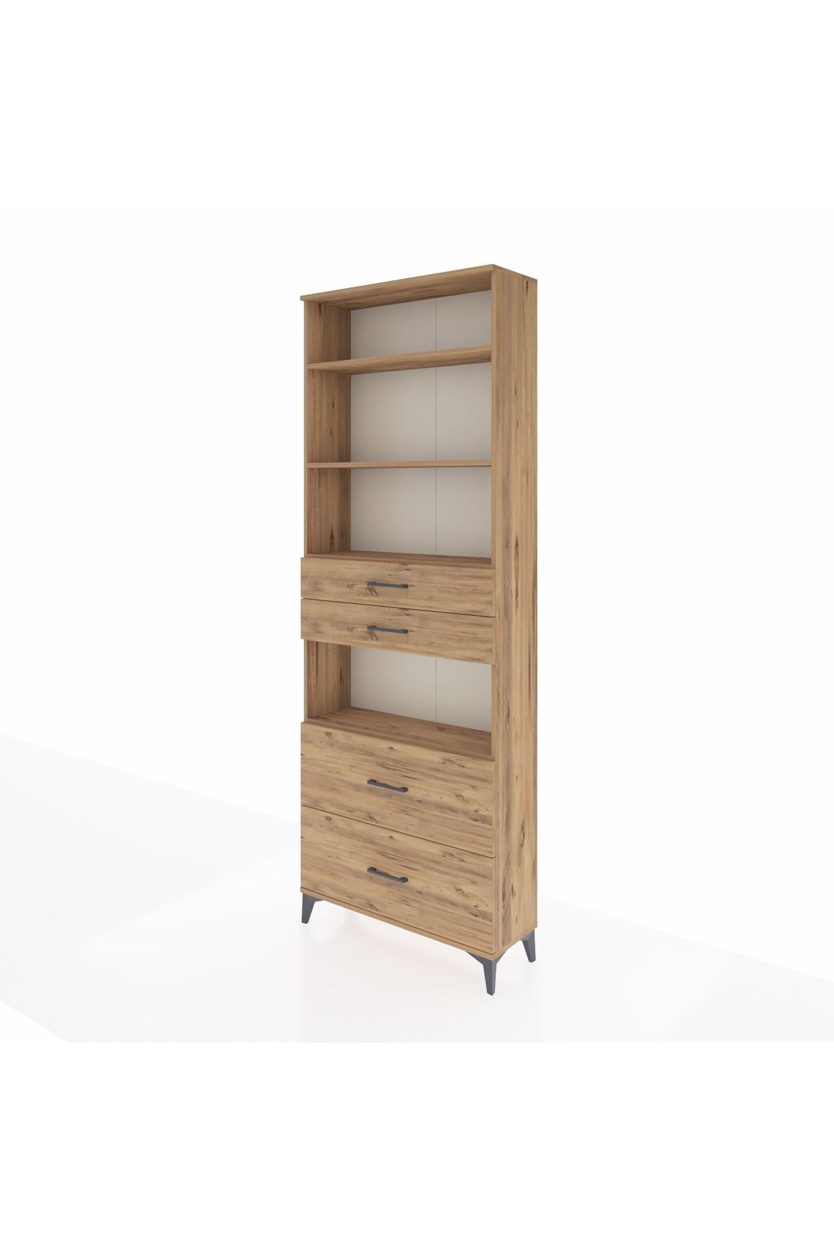 Arges Dolap 4 Raflı 4 Çekmeceli 88x30x243 - S33M140V9A