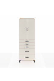 Arges Dolap 3 Raflı 5 Çekmeceli 2 Kapaklı 88x30x243 - S33M141V7A
