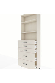 Arges Dolap 3 Raflı 5 Çekmeceli 88x30x243 - S33M142V1A