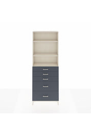 Arges Dolap 3 Raflı 5 Çekmeceli 88x30x243 - S33M142V2A
