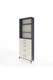 Arges Dolap 3 Raflı 5 Çekmeceli 88x30x243 - S33M142V4A