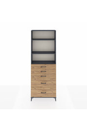 Arges Dolap 3 Raflı 5 Çekmeceli 88x30x243 - S33M142V6A