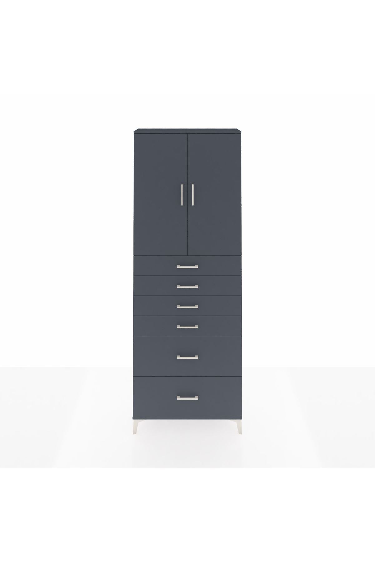 Arges Dolap 3 Raflı 6 Çekmeceli 2 Kapaklı 88x30x243 - S33M143V5A