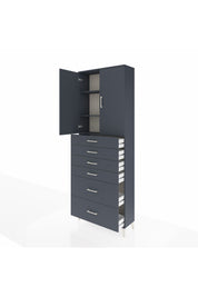 Arges Dolap 3 Raflı 6 Çekmeceli 2 Kapaklı 88x30x243 - S33M143V5A