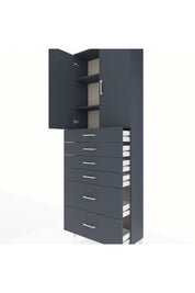 Arges Dolap 3 Raflı 6 Çekmeceli 2 Kapaklı 88x30x243 - S33M143V5A