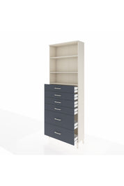 Arges Dolap 3 Raflı 6 Çekmeceli 88x30x243 - S33M144V2A