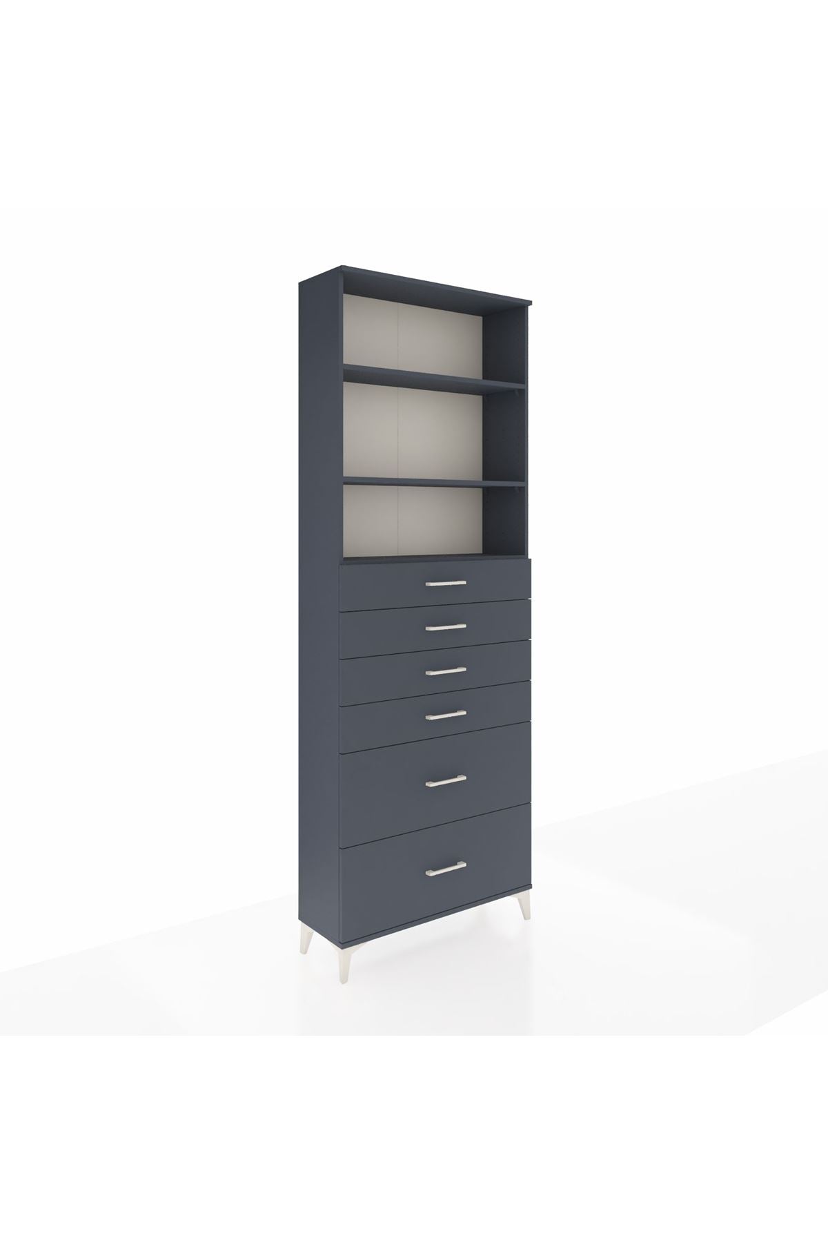 Arges Dolap 3 Raflı 6 Çekmeceli 88x30x243 - S33M144V5A