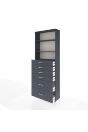 Arges Dolap 3 Raflı 6 Çekmeceli 88x30x243 - S33M144V5A