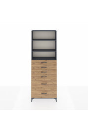 Arges Dolap 3 Raflı 6 Çekmeceli 88x30x243 - S33M144V6A