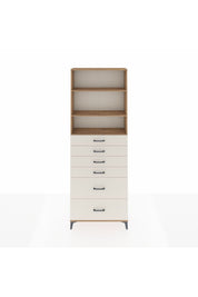 Arges Dolap 3 Raflı 6 Çekmeceli 88x30x243 - S33M144V7A