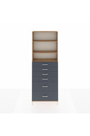 Arges Dolap 3 Raflı 6 Çekmeceli 88x30x243 - S33M144V8A