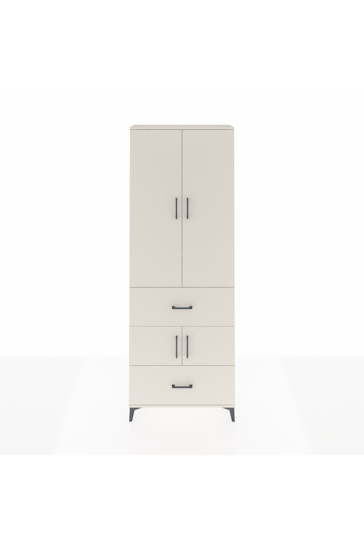 Arges Dolap 5 Raflı 2 Çekmeceli 4 Kapaklı 88x30x243 - S33M145V1A
