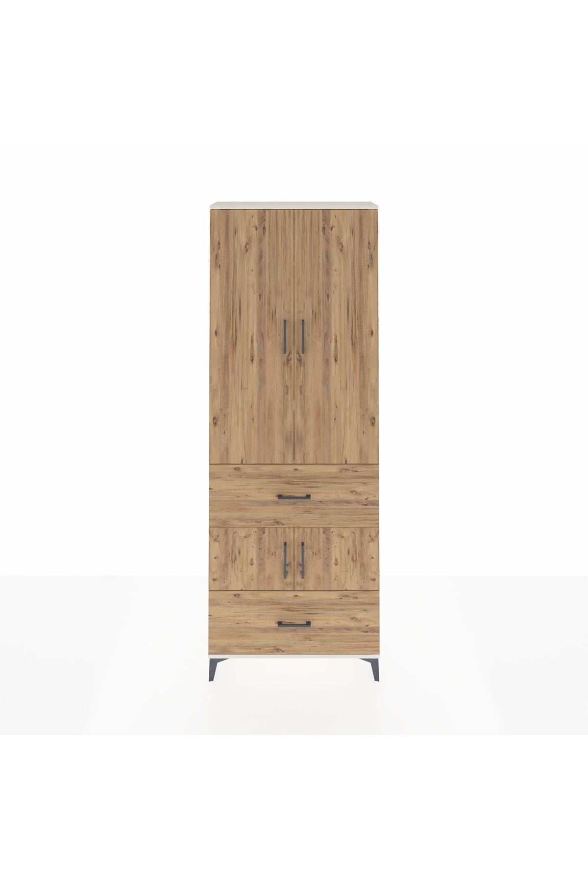 Arges Dolap 5 Raflı 2 Çekmeceli 4 Kapaklı 88x30x243 - S33M145V3A