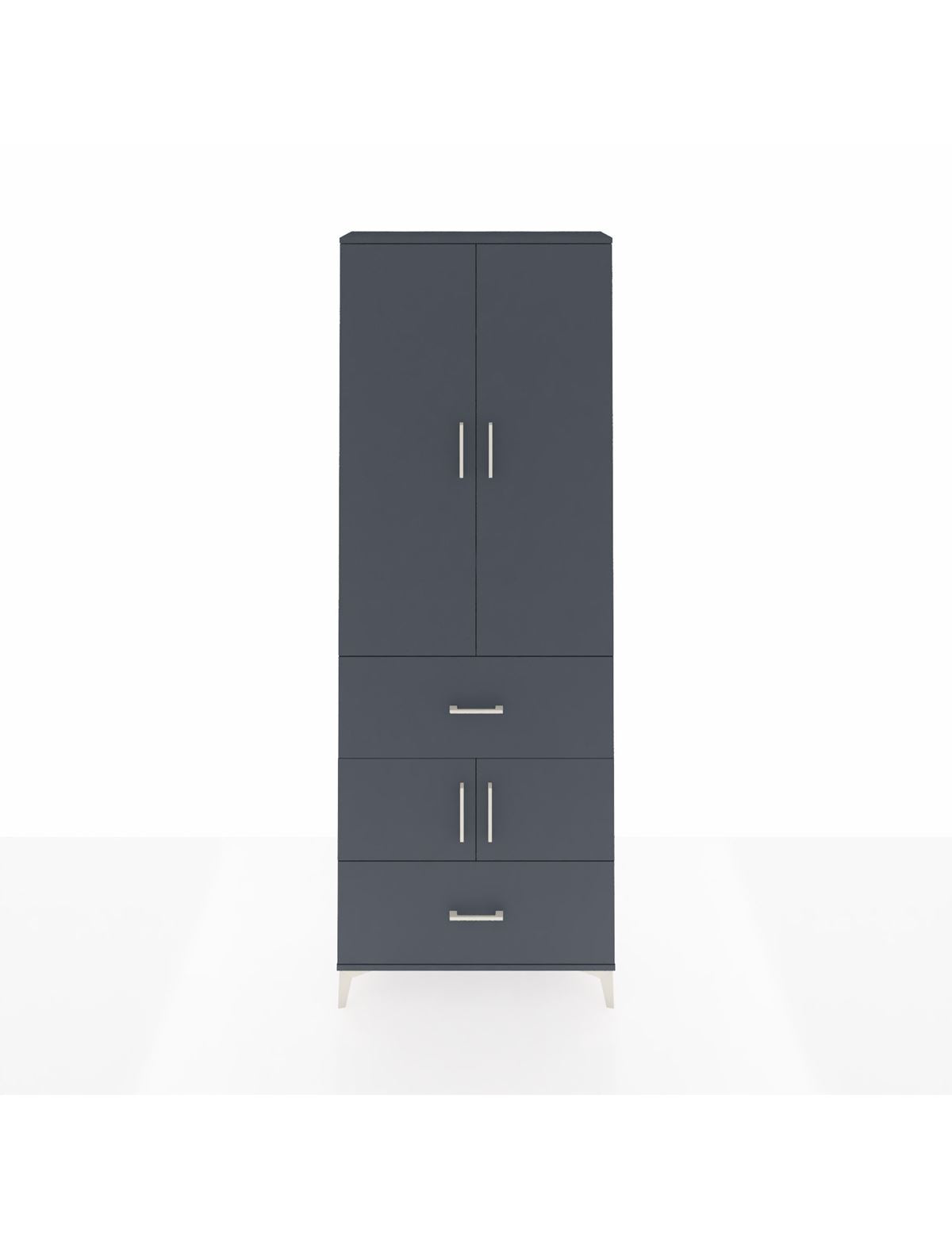 Arges Dolap 5 Raflı 2 Çekmeceli 4 Kapaklı 88x30x243 - S33M145V5A