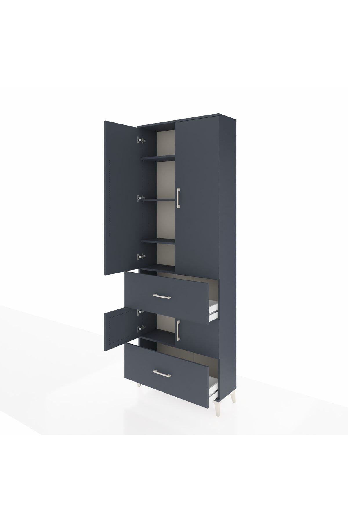 Arges Dolap 5 Raflı 2 Çekmeceli 4 Kapaklı 88x30x243 - S33M145V5A