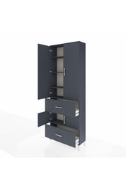 Arges Dolap 5 Raflı 2 Çekmeceli 4 Kapaklı 88x30x243 - S33M145V5A