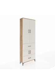 Arges Dolap 5 Raflı 2 Çekmeceli 4 Kapaklı 88x30x243 - S33M145V7A