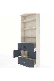 Arges Dolap 5 Raflı 2 Çekmeceli 2 Kapaklı 88x30x243 - S33M146V2A