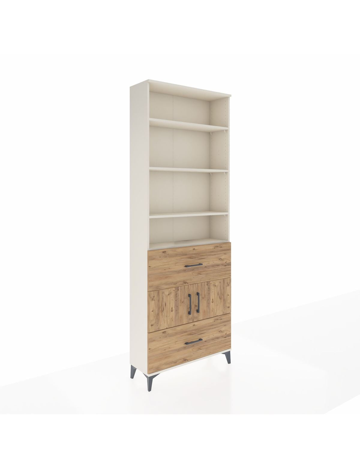 Arges Dolap 5 Raflı 2 Çekmeceli 2 Kapaklı 88x30x243 - S33M146V3A