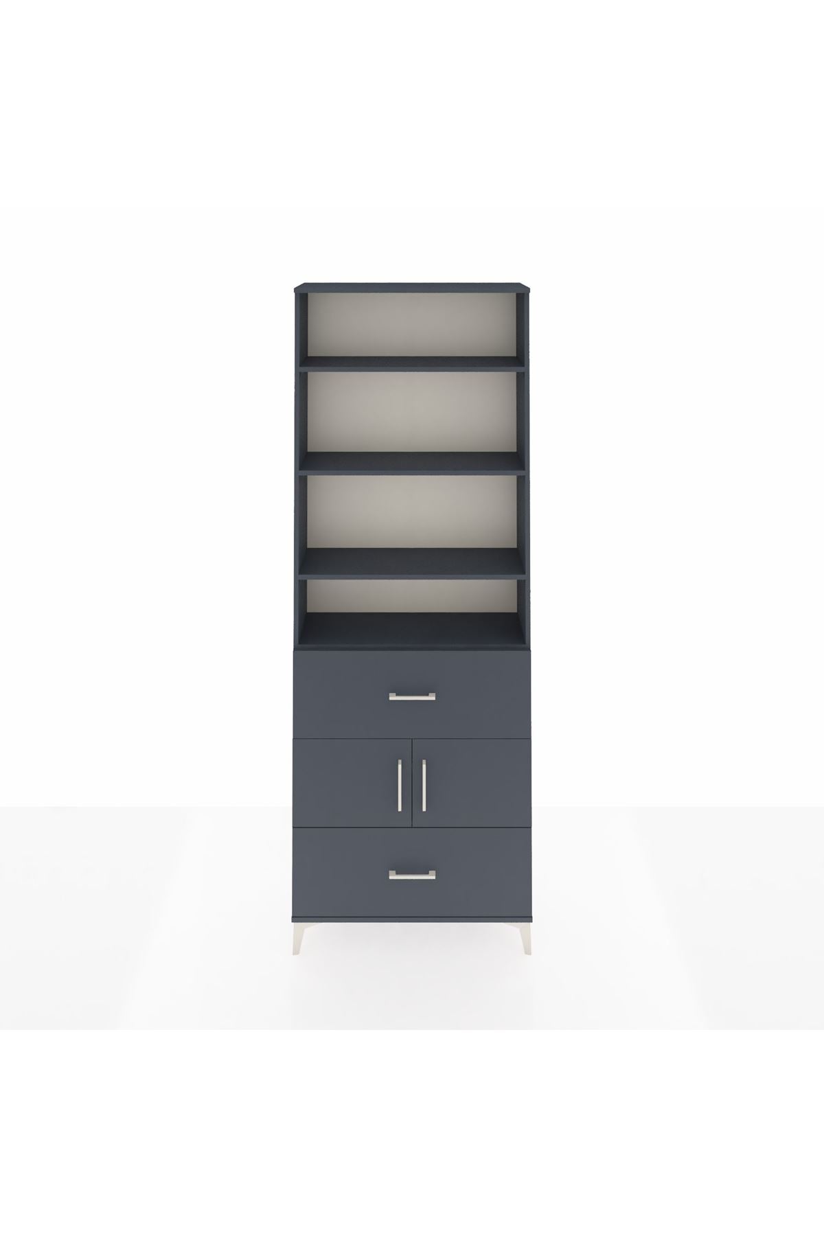 Arges Dolap 5 Raflı 2 Çekmeceli 2 Kapaklı 88x30x243 - S33M146V5A