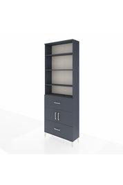 Arges Dolap 5 Raflı 2 Çekmeceli 2 Kapaklı 88x30x243 - S33M146V5A