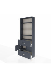 Arges Dolap 5 Raflı 2 Çekmeceli 2 Kapaklı 88x30x243 - S33M146V5A