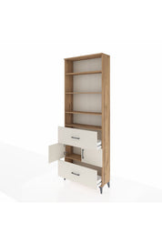 Arges Dolap 5 Raflı 2 Çekmeceli 2 Kapaklı 88x30x243 - S33M146V7A