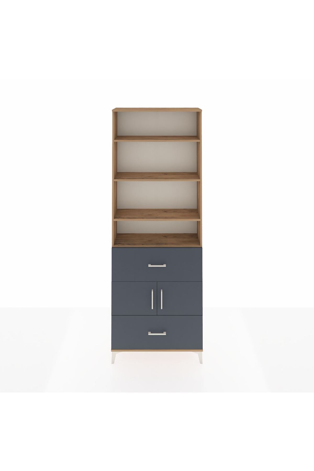 Arges Dolap 5 Raflı 2 Çekmeceli 2 Kapaklı 88x30x243 - S33M146V8A