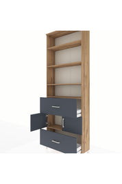 Arges Dolap 5 Raflı 2 Çekmeceli 2 Kapaklı 88x30x243 - S33M146V8A