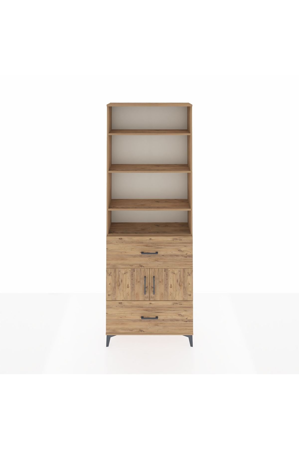 Arges Dolap 5 Raflı 2 Çekmeceli 2 Kapaklı 88x30x243 - S33M146V9A