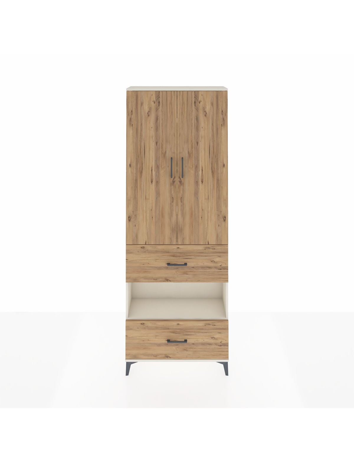 Arges Dolap 5 Raflı 2 Çekmeceli 2 Kapaklı 88x30x243 - S33M147V3A